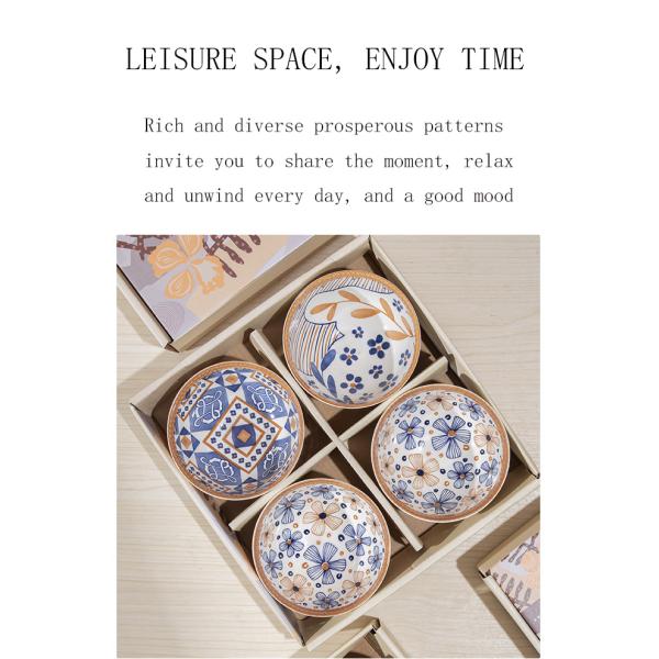 Dinnerware Set Ceramic Dinner Set Bohemian Bowl Plate Mug Stoneware Party Tableware