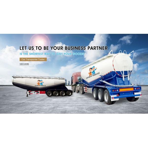 3 Axles 50 Tons Bulk Cement Carrier Tanker Semi Truck Trailer