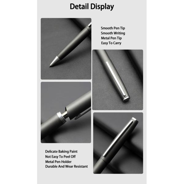 Metal Matte Twist Signature Pen 1.0mm Business Office Bullet Ball Pen