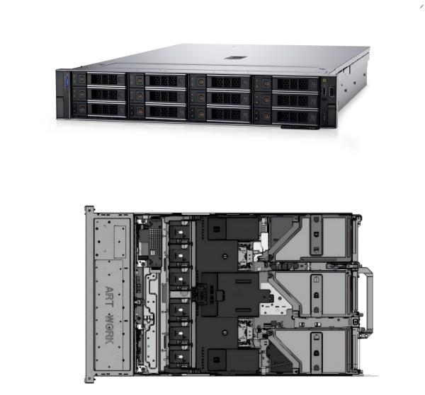 Serveur rack Dell PowerEdge R750 2U avec processeurs Intel Xeon Scalable de 3e génération