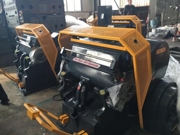 15kw Creasing Die Cutting Machine , Electric Driving Corrugated Paper Cutting Machine