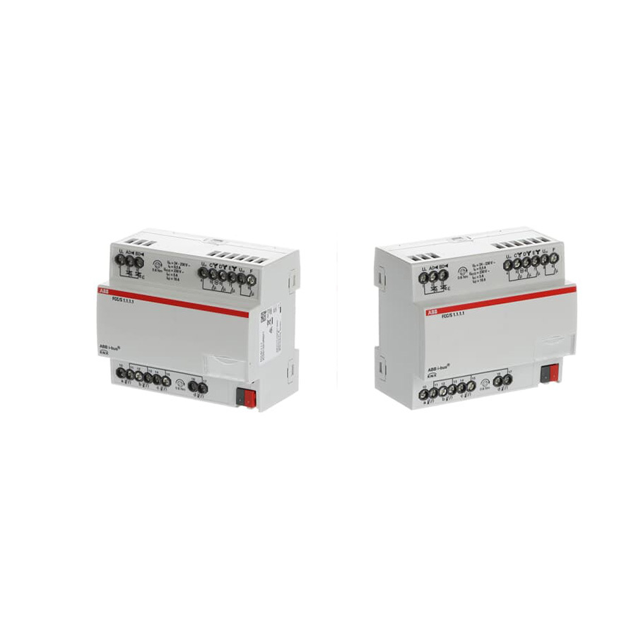 FCC/S1.1.1.1 ABB KNX Fan Coil Controller 2-Fold PWM Output with 3-Speed Fan Step Control Module for HVAC Automation