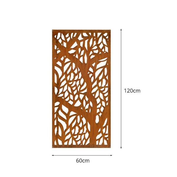 High Durability Art Design Corten Steel Privacy Screen Panels For Outdoor