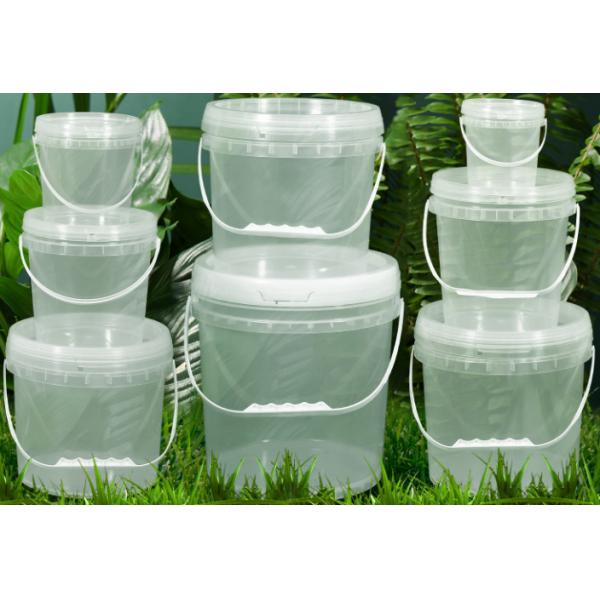 バケツのカスタマイズ可能な定形明確なプラスティック容器の滑らかな表面