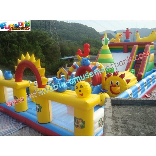Juegos inflables gigantes de Funcity de los parques de atracciones modificados para requisitos particulares para los niños