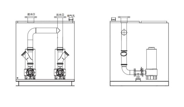 Waste Water Lifting System Underground Sewage Collection Isolation Treatment