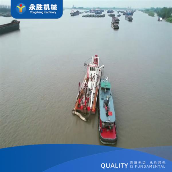 18inch Bucket Wheel Cutter Dredger Boat At The Seaside Can Remove 500m³ Of Silt Per Hour