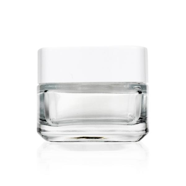 Os recipientes cosméticos vazios do vidro 50ml 100ml 120ml bombeiam o tampão do pulverizador e o tampão de parafuso