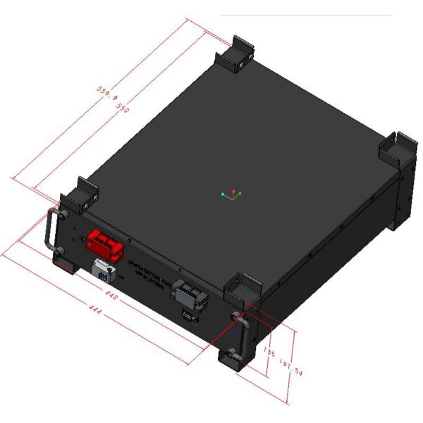 3U Low-Voltage Intelligent Control Home Energy Storage All-in-One Butler LiFePO4 51.2V 50A 5120Wh16S1P Prismatic LFP Battery with aluminum shell 3.2V/100Ah cycle life of 4000 cycles