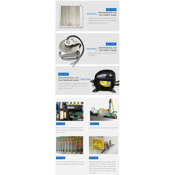 140Kg/24h Commercial Ice Maker Machine / Restaurant Cube Ice Machine