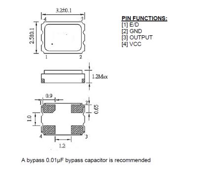 Temperature Compensated Crystal Oscillator Raltron RTXE-104EF133-C-26.000-TR 26