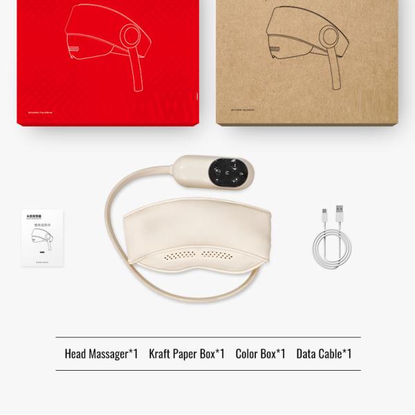 Rechargeable Air Compression Head Massager Eye Care Hot Compress