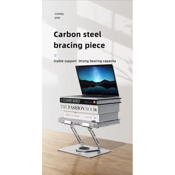 360 Degree Rotatable Alloy Heat Dissipation Laptop Tablet Stand for 11-17'' Notebook Compatibility and Durable Design