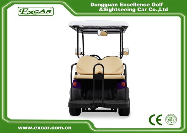 Carro bonde a pilhas roxo 4 Seater do clube do carro 48V do golfe mini