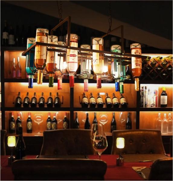 Wine glass chandelier For Bar Dining room Kitchen Lighting (WH-WI-02)