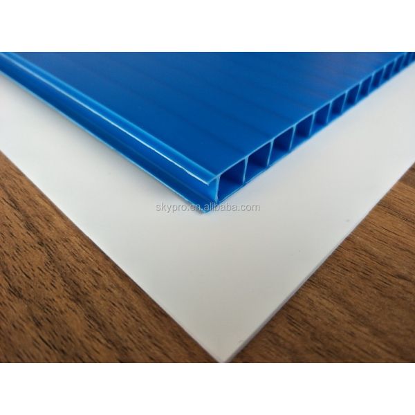 UV Stabilized Fire Retardant Anti Static Plastic Hollow Sheet and PP Corrugated Twin Plastic Sheet