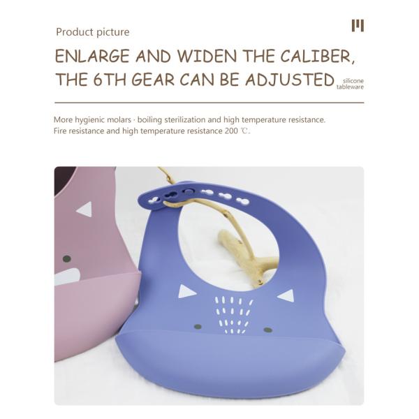 Bibs силикона Newborn младенца милые с материалом Eco уловителя мякиша дружелюбным