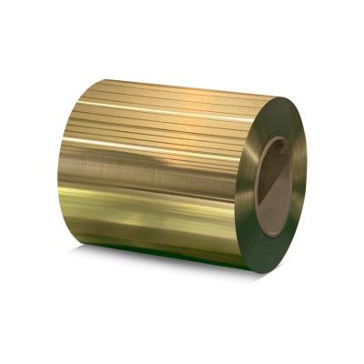 Ti Gold PVD Color Plated SS Coil 304 Hairline Finish