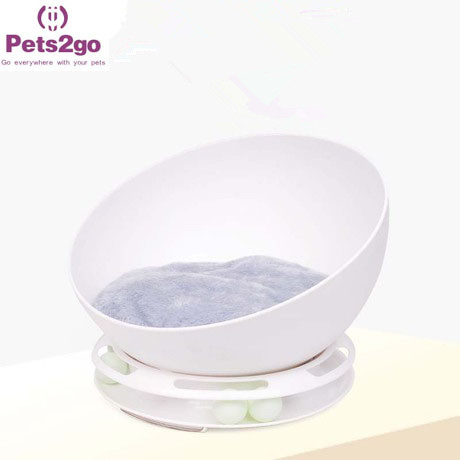 Шар кровати кота мытья пластиковый 41X35cm руки Pets2go