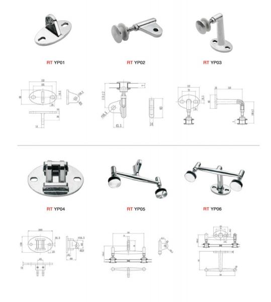 Stainless steel accessories and parts for building hardware from China supplier ISURE MARINE