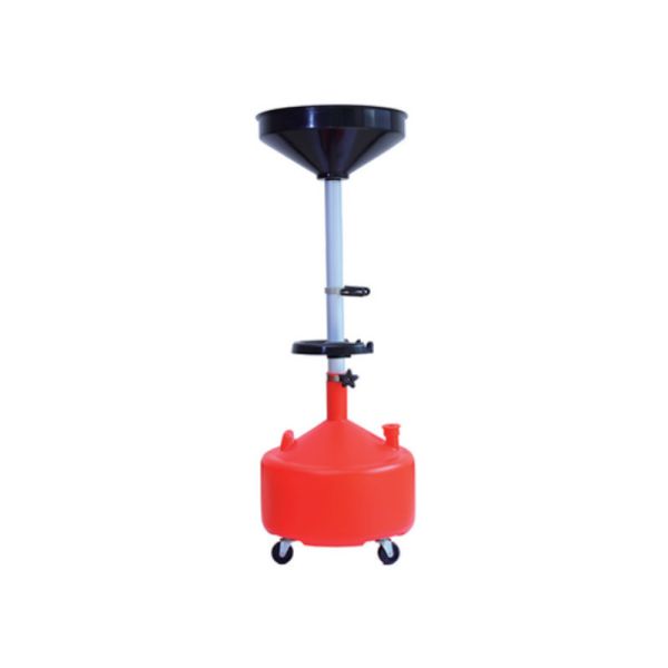 YD44-002 8Gal Oil Drainer: 27-68 Height, Tool Tray, 4 Casters, for Auto/Agri/DIY