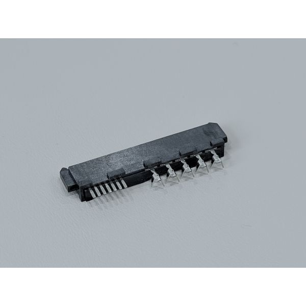 High-Speed SAS 29P IDC Female Pin Connector 180° with Locating Peg, Phosphor Bronze Terminals & 15U Gold Plating | Electrical PCB Wire Cable Connector for Customization