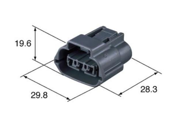 Push Pull Sumitomo Automotive Connectors 6189-0617 2.90mm Insulation Height