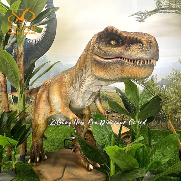 Modelo de dinosaurio T Rex realista y animatrónico a prueba de intemperie para el parque de atracciones Dino World