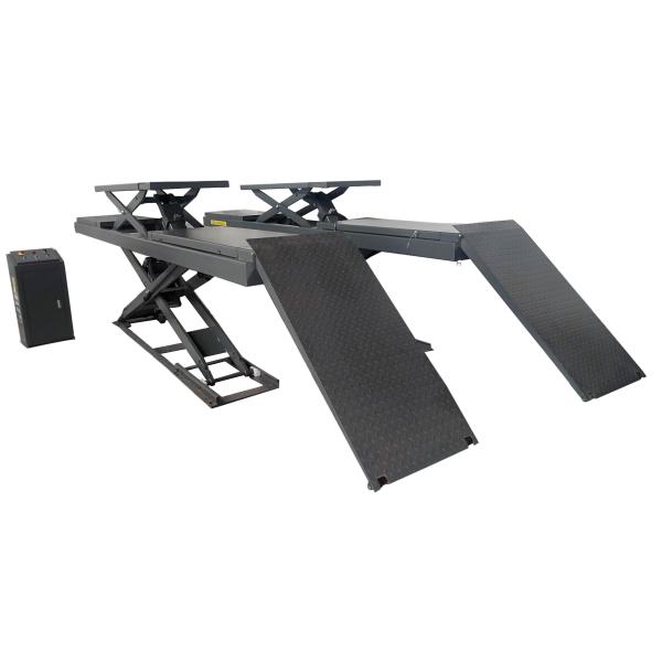 Ultra Thin Small Car Lifter with Double Cylinder Hydraulic Lift Lifting Capacity 4000kgs
