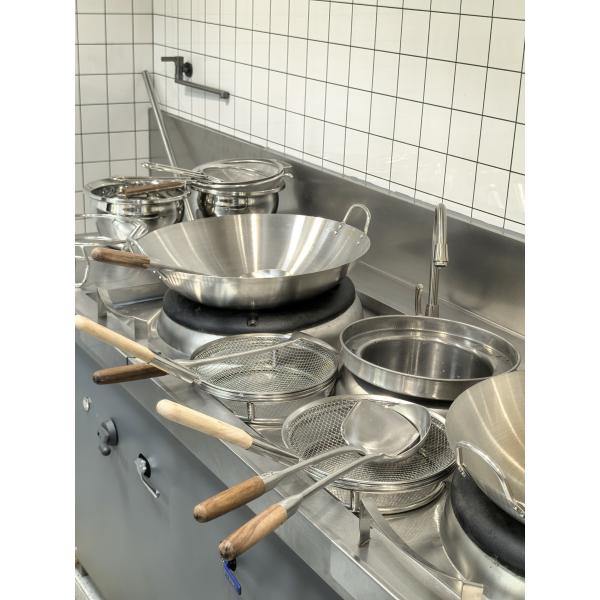Commercial Dark Gray Stainless Steel Kitchen Cabinet with Island