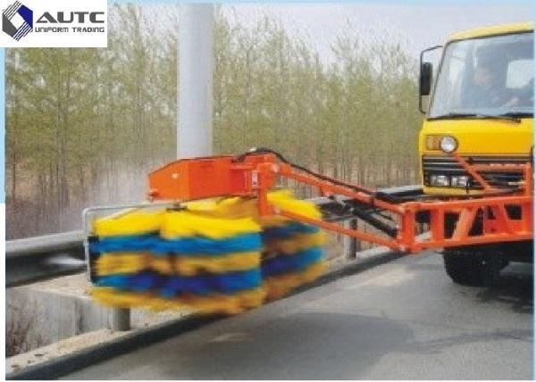 Blue Industrial Sweeping Brush PP Nylon Fabric Custom Guardrail Truck Highway Fence