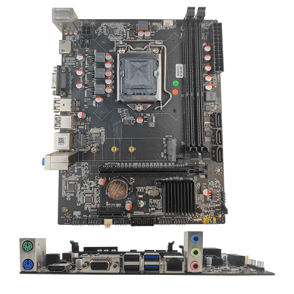 PCWINMAX B75 Motherboard LGA1155 DDR3 Dual Channel up to 16GB M.2 SATA 3.0 USB 3.0 HD VGA Ports Micro ATX Board for Desktop Office PC