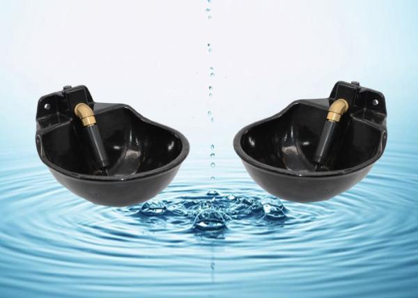 Durable Cast Iron Cattle Water Bowls Easy Cleaning Enameled Surface