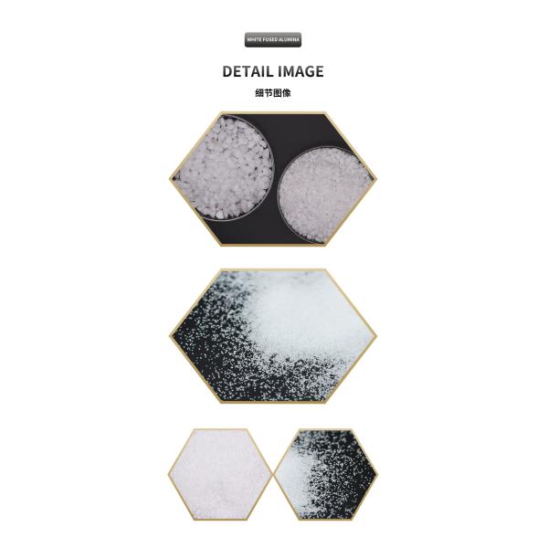 Sandblasting White Fused Aluminum Oxide Powder F80 with High CaO Content and Purity