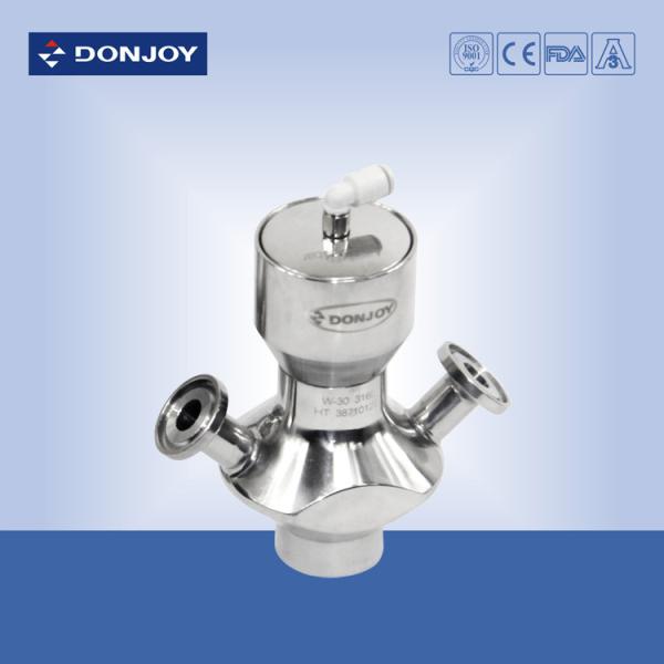 Válvula sanitária da amostra de Pneumtic Aspetic com conexão da braçadeira