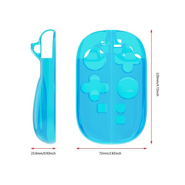 Durable Crystal  Clear Left and Right Joy-Con Handle TPU Protective Case for Nintendo Switch 2