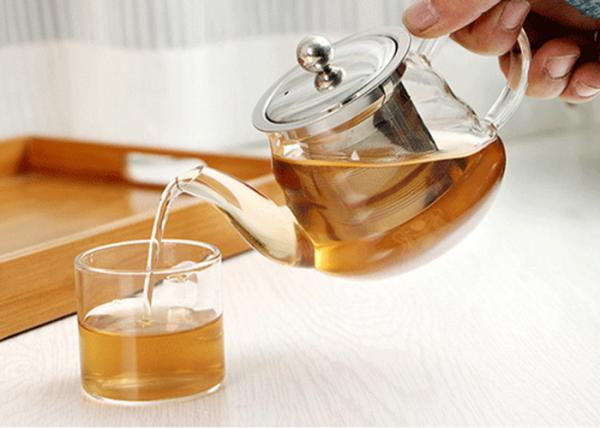 Bule de vidro resistente ao calor de Handblown/bule de vidro da folha solta