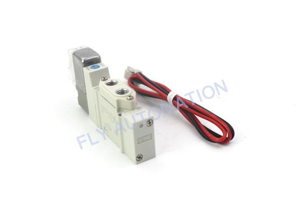 Maneira pneumática da baixa potência 0.35W 5/2 das válvulas de solenoide de SMC DC24V SY3120-5LZD-M5