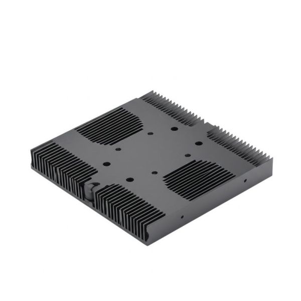 Skiving Process Skived Fin Heat Sink Featuring Base Size 10-200mm Black Finish Suitable for Electronic Cooling Solutions