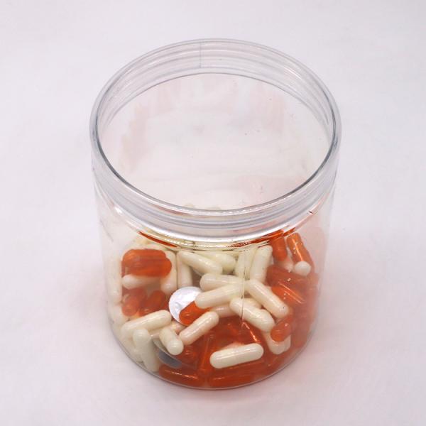 Conservation des aliments réalisée en bouteille transparente en PET de 700 ml simple avec un bouchon à vis en aluminium/plastique