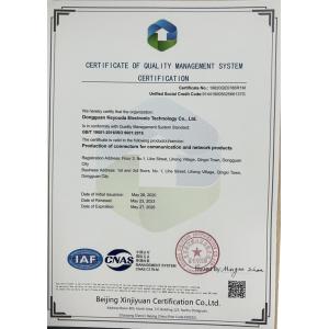 Keyouda Electronic Technology Co.,ltd Certifications
