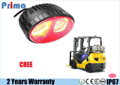 9V - 110V Red LED Forklift Safety Light Spot Light Warehouse Pedestrian Safe Warning Light, 8W CREE LED