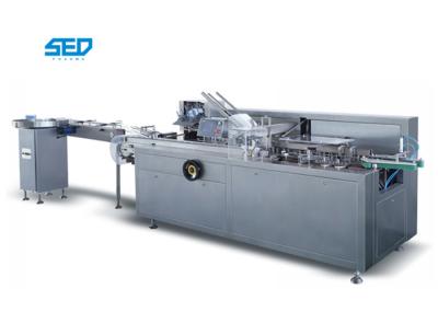 Cartonador de aço inoxidável de encadernação totalmente automático da embalagem da garrafa da máquina