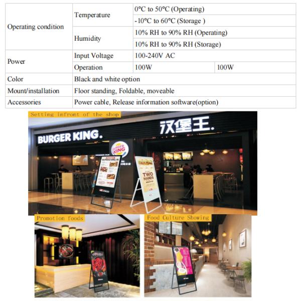 Дисплеи Signage JCVision 32inch 43inch крытые цифров для рекламы