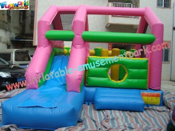 A corrediça inflável do leão-de-chácara do esporte das crianças, impressão de Velcro 6Lx4Wx3.5H desliza