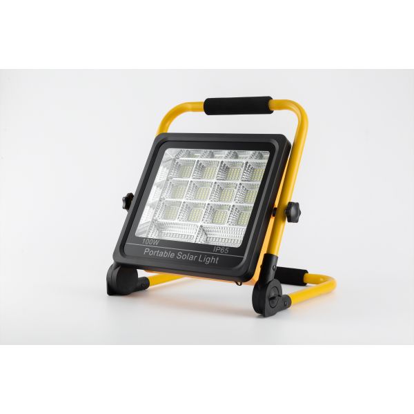 Outdoor Portable 50W & 100W IP65 Waterproof LED Solar Rechargeable Camping Light