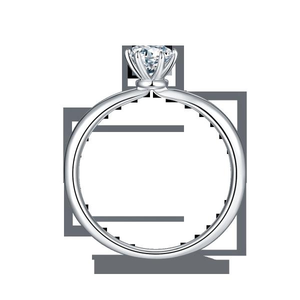 925 стерлинговых серебряных колец с бриллиантом Moissanite для захвата свадьбы