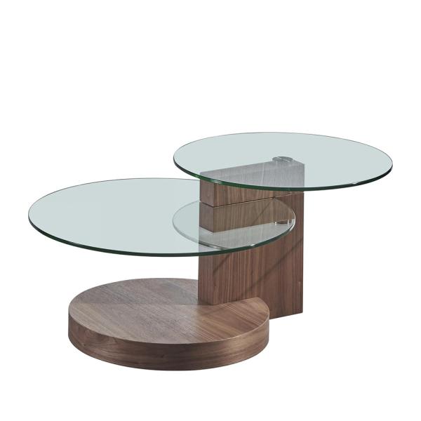 Stacking Coffee Cafe Tables Multiscene Glass Material For Living Room