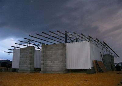 Construção pré-fabricada móvel da construção de aço à prova de fogo para a oficina