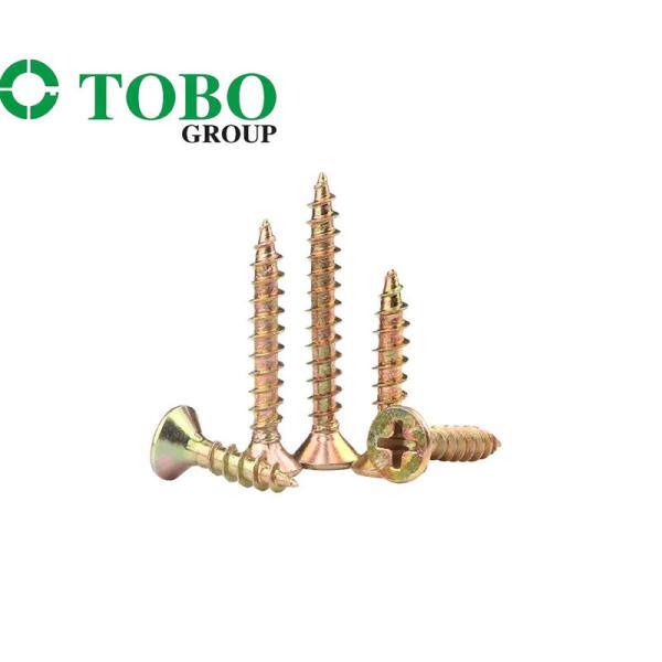 DIN7981 DIN7982 DIN7983 Chipboard Screw Carbon Phillips Head Screws Self Tapping Screws